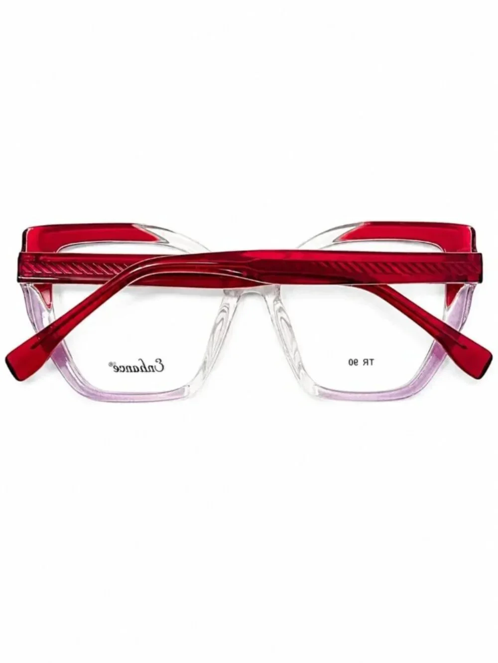 Enhance EN4488 Red Crystal 54-17-150 Eyeglass Frames